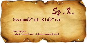 Szalmási Klára névjegykártya